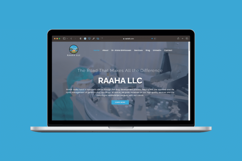 Raaha LLC Homepage