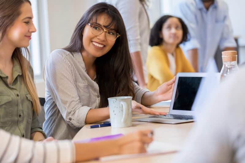 People in a meeting